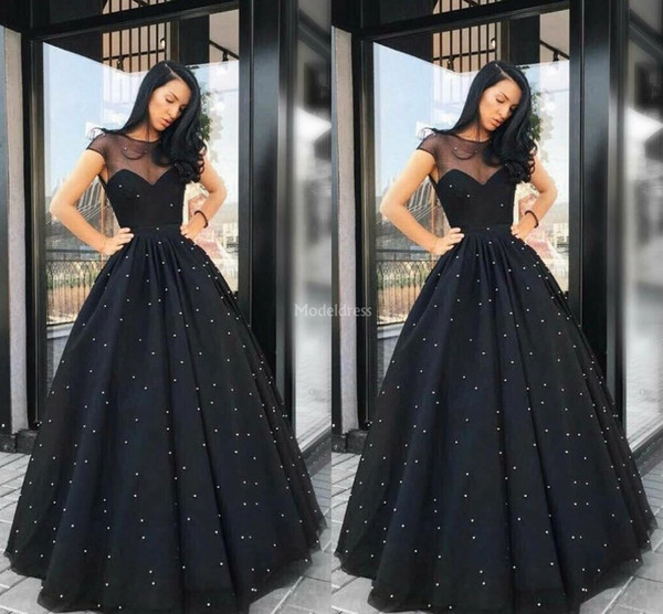 Elegant Arabric Evening Dresses Sheer Neck A Line Dots Special Occasion Dress Plus Size Formal Party Prom Gowns Chic Vestidos De Fiesta