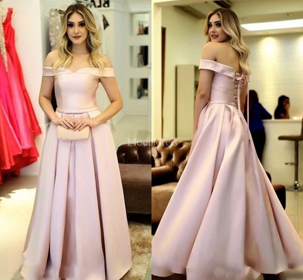 Elegant Evening Dresses Off Shoulder A Line Pleats Formal Party Prom Gowns Stylish Special Occasion Dress Cheap Chic Vestidos De Fiesta