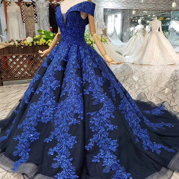 2022Sexy Lebanon Evening Dresses Short Sleeve Illusion Deep V Neck Backless Lace Up Back Hand Made 3D Floral Applique Swollen Prom Gowns