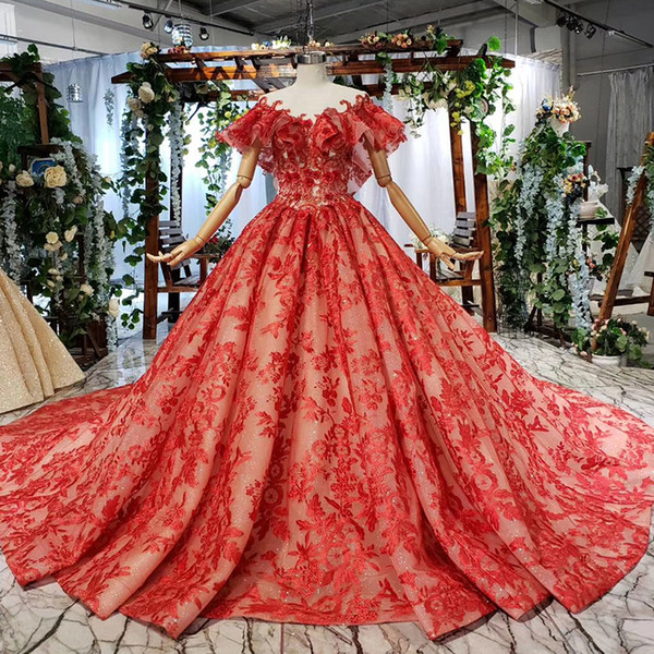 Elegant Evening Formal Dresses 2022illusion o neck princess short sleeve open keyhole back lace applique Prom Dresses Abendkleider garden