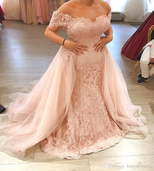 Elegant Long Evening Dresses Lace Tulle Formal Party Prom Dresses Off Shoulder Mermaid Prom Gowns Gala Jurken DH4183