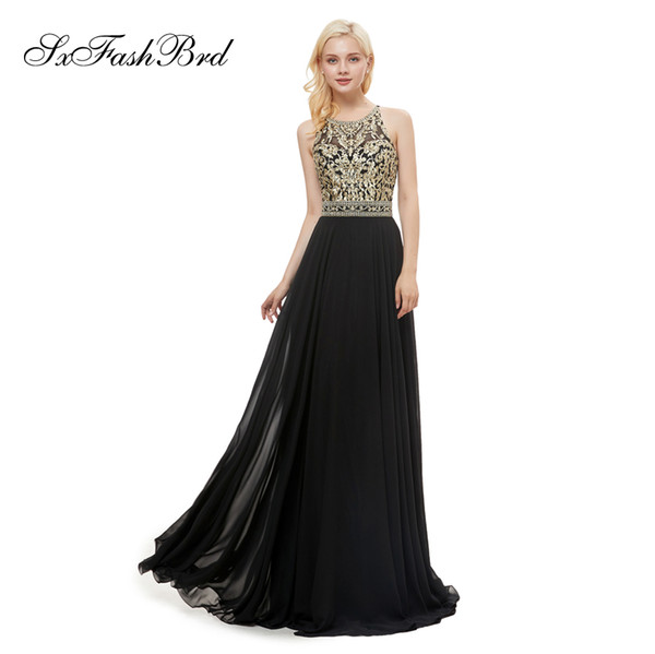 Special Occasion Elegant Lace O Neck A Line Long Chiffon Party Formal Women Evening Dresses Fashion Prom Dress Gowns