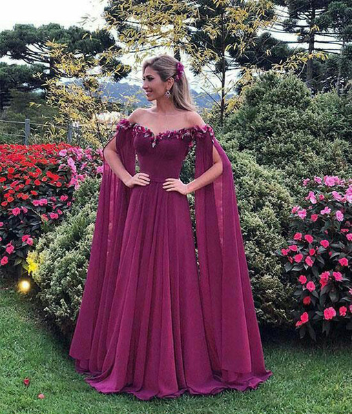 Simple Elegant Flower Sweetheart Long Sleeves A Line Long Party Formal Evening Dresses Fashion Women Prom Dress Gowns