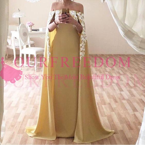 Elegant Strapless White Lace Appliques Evening Dresses With Wrap Light Yellow Chiffon Formal Occasion Dresses Prom Gowns Custom Made