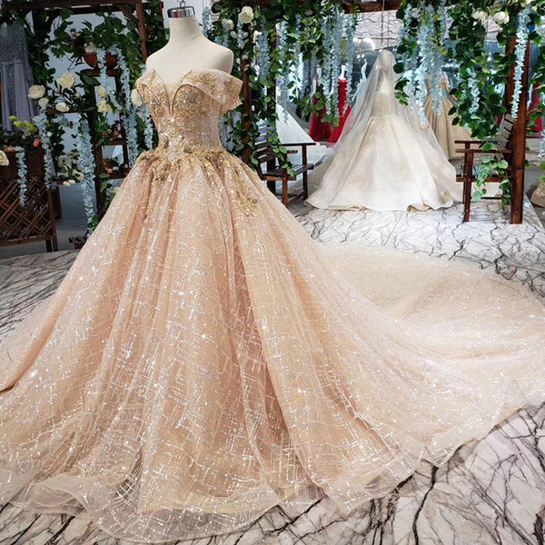 2022Latest Lebanon Evening Gowns Illusion Sweetheart Neck Backless Lace Up Back Short Sleeve Luxury Gold Applique Sequins Sexy Prom Dress