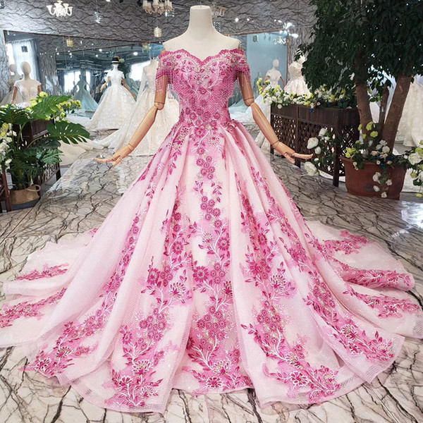 2022Latest Luxury Lebanon Evening Dresses Short Sleeve Sweetheart Neck Lace Up Back Crystal Beaded Chest Decoration 3D Applique Prom Gowns