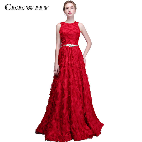 CEEWHY White Black Burgundy Eveing Dress Tassel High-end Prom Dress Special Occasion Evening Gown Vestido de Festa Avondjurk