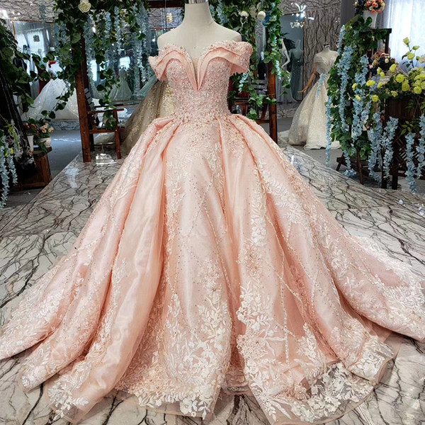 2022Latest Lebanon evening dresses Short Sleeve Illusion V Neck Lace Up Back Crystal Hand Made 3D Flower Applique Pink evening dresses