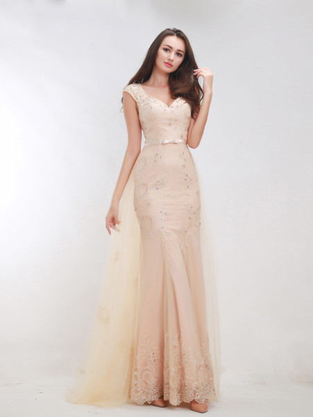 New Fashion Mermaid Style Elegant Ladies Evening Dress Double Straps Beaded Real Photo Banquet Gown Attractive Open Back