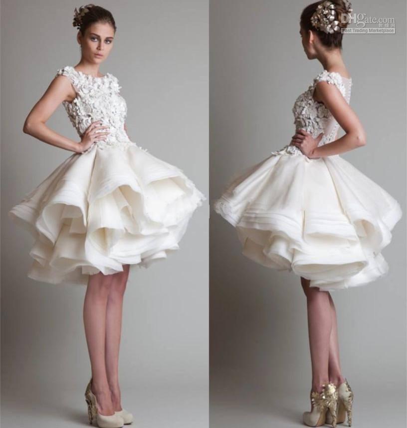 New Gorgeous Jewel Tulle Satin Organza Knee length Short Prom Ball Gown Graduation Evening Dresses