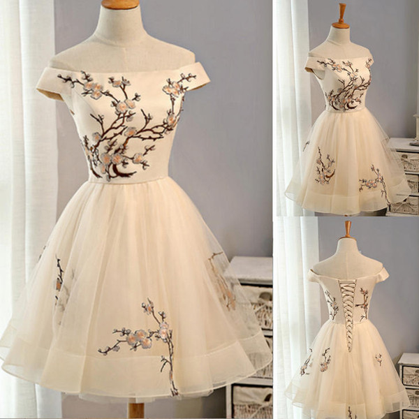 Graduation Homecoming Dresses Short/Mini Quinceanera Dresses ARRIVAL APPLIQUES FLOWERS CHEAP PROM HOMECOMING DRESSES PARTY GOWNS DK316