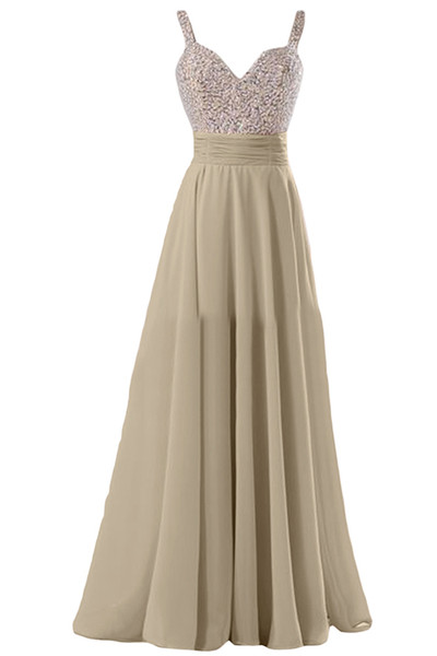 Sexy strapless suspenders Graduation Dresses 2016 new chiffon pleats long Beads Prom Evening Dress homecoming reunions Gown plus size