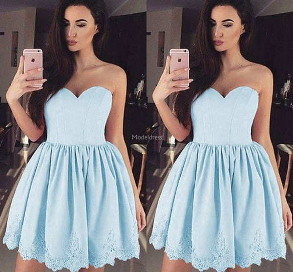 Sexy Lace Short Homecoming Dresses 2022Strapless Pleats Special Occasion Dresses Modern Formal Party Prom Gowns Cheap Cocktail Gown Vestido