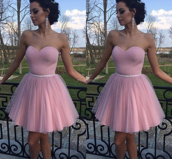 Elegant Short Homecoming Dresses 2022Strapless Mini Special Occasion Dresses Formal Party Prom Gowns Cheap Cocktail Gown Vestidos De Fiesta