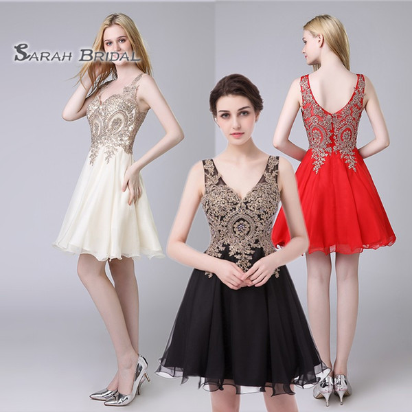 Ivory Cheap Graduation Dresses Lace Chiffon Backless Mini Prom Party Queen Beaded Cocktail Dress Gowns for Homecoming LX418