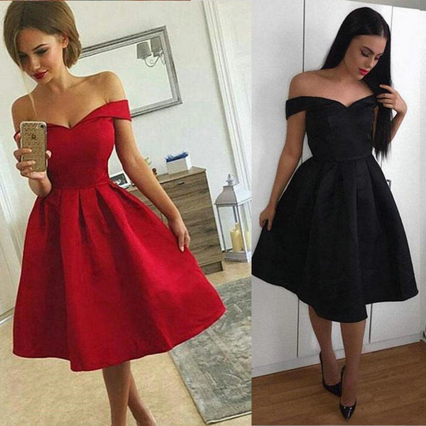 Custom color Special Occasion Dresses Cute A line off shoulder short prom dress homecoming dress DK279