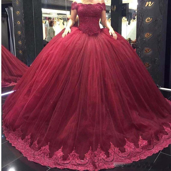 2017 Pageant Dresses Ball Gown Evening Dresses Off Shoulder Beadings Formal Couture Long Prom Gowns Vestidos de Noche Prom Party Dress