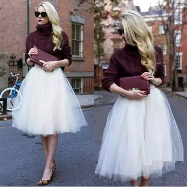 Stunning Tulle Party Tutu Dress Cheap Layers Skirts Custom Made Plus Size Party Bridesmaid Skirts Only