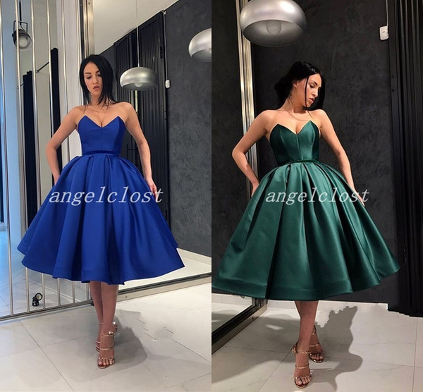 Arabic Short Ball Gown CocKtail Party Dresses Sweet Heart Knee Length Formal Prom Homecoming Dress Special Occasion Gowns