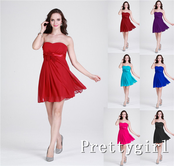 ZJ0201 short light blue sweetheart chiffon strapless girls cocktail dresses for party 2014 new arrival beads with ruffle juniors