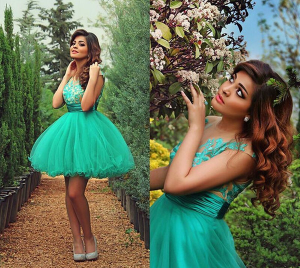 Short Elegant Homecoming Dresses Girls Fashion Ruffle Ball Gown Lace Bridal Gowns Special Occasion Prom Bridesmaid Party Dress 17LF1010