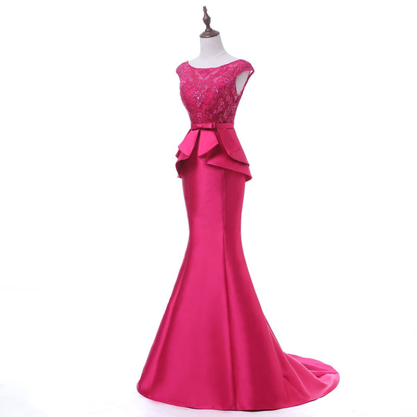 New arrival elegant party dress Prom Dresses Long dress Vestido de Festa mermaid beading lace long gown vestido de festa longo