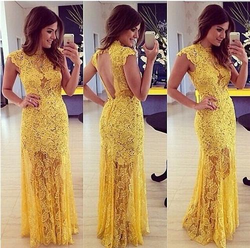 Party Dress Fashion Dress Party Dress Fashion Womens Sexy Backless and Cut Out Dress Womens Sheer and Lace Short Sleeve Skirt