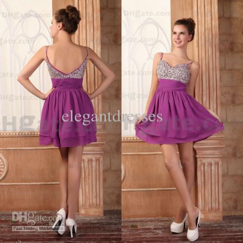 New Mini Dress !! Spaghetti Style Mini Beaded Party Dress PT006