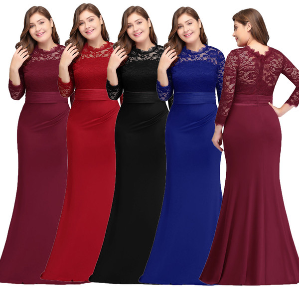 robe de soiree Plus Size Evening Dresses 2022Cheap Red Royal Blue Long Mermaid Evening Party Gowns Dress Vestido De Festa CPA613