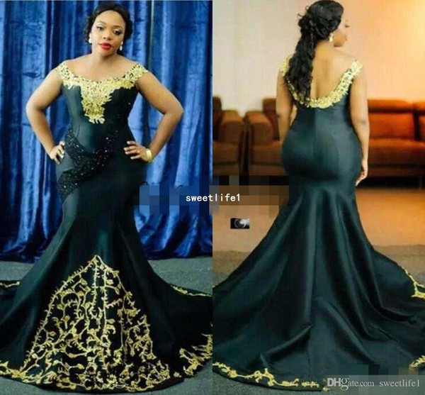 African Prom Dresses Mermaid Evening Dresses Plus Size Formal Gown Aso Ebi Vestidos robes de soirée