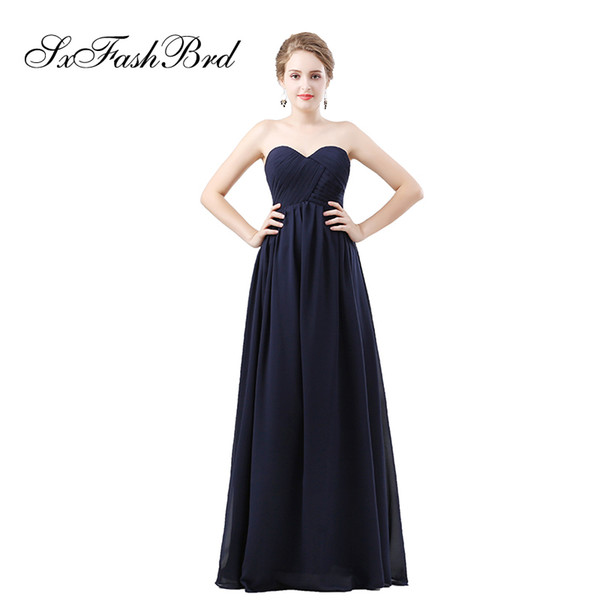 Elegant Girls Dress Ruffle Sweetheart A Line Long Chiffon Party Formal Evening Dresses for Women Prom Dress Gowns