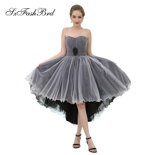 Elegant Girls Dress Sweetheart A Line Hi Low Tulle Party Formal Evening Dresses for Women Prom Dress Gowns