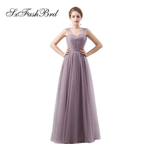 Elegant Girls Dress Sweetheart A Line Long Tulle Party Formal Evening Dresses for Women Prom Dress Gowns