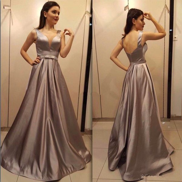 New Cheap Women Prom Dresses Sweetheart Illusion Sleeveless Chocolate Satin Sashes Bow Open Back Plus Size Party Evening Gowns wear