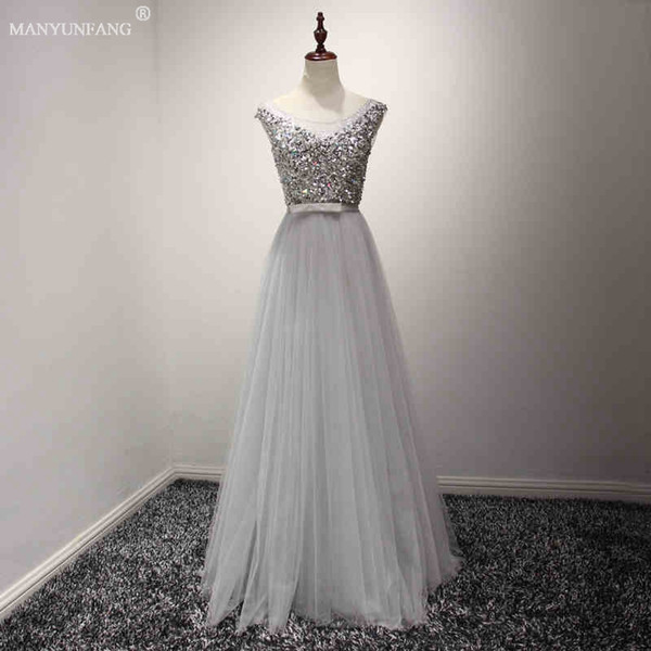 Luxury Gray Beads Prom Dresses With Sheer Straps Arabic Evening Gowns Real Tulle Mermaid Formal Dresses Gowns Plus Size Satin Sashes