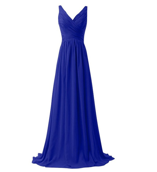 New Sexy Chiffon Prom Dresses Long A Line Appliques Sequined Floor-Length Plus Size Formal Evening Party Gown QC1169