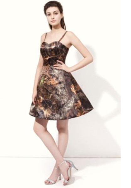 In Stock Sexy Camo Sweetheart Mini A-Line Prom Dresses With Lace-Up Evening Formal Party Gown BP17