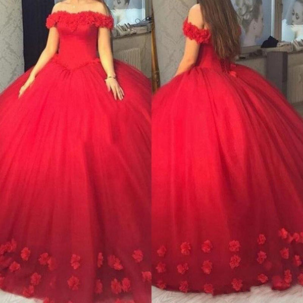 Vintage Ball Gown Quinceanera Prom Dresses Off Shoulders Corset Backless Hand Made Flowers Sweet Sixteen Vestidos de 15 Anos Pageant Dress