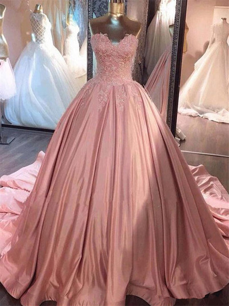 New Arrival Quinceanera Dresses Appliques Ruffles Puffy Ball Gown Evening Pageant Gowns Sweetheart Junior Vestidos de 15 Anos QC1484