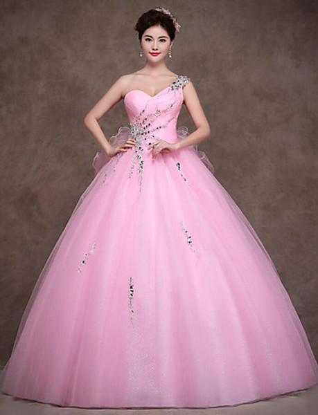 New Cheap Beautiful Lace Quinceanera Dresses Beaded Vestidos De Party Prom Formal Floral Print Ball Gowns Vestidos De 15 Anos QC1479