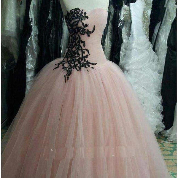 New Strapless Puffy Ball Gown Quinceanera Dresses Crystals For 15 Years Sweet 16 Plus Size Pageant Prom Party Gown QC1064