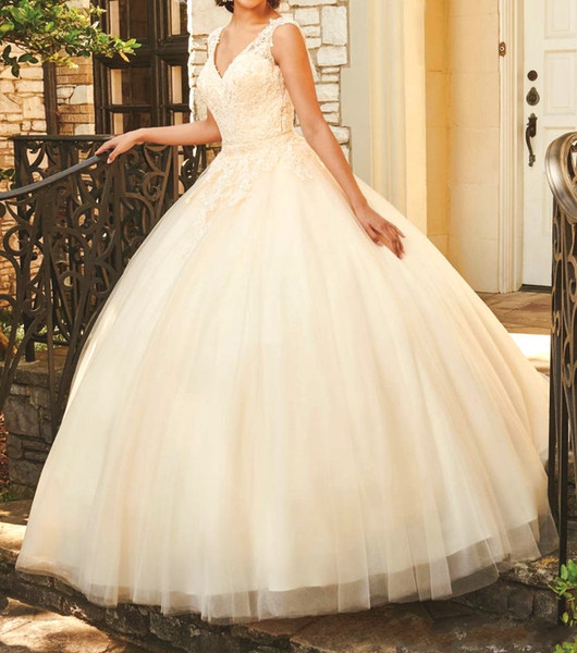 Champagne Quinceanera Dresses Tulle V-neck Bodice A Satin Mini Skirt Seperate Tulle Skirt Sweep Train Lace Up Back Ball Gowns DH4068