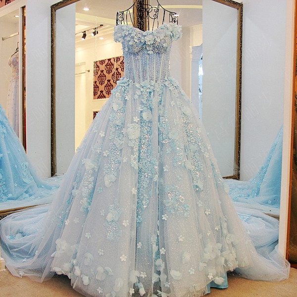 2022Elegant Princess Quinceanera Dresses Ball Gowns Sweetheart Off The Shoulder Long Women Formal Evening Gowns Dresses Prom Dresses