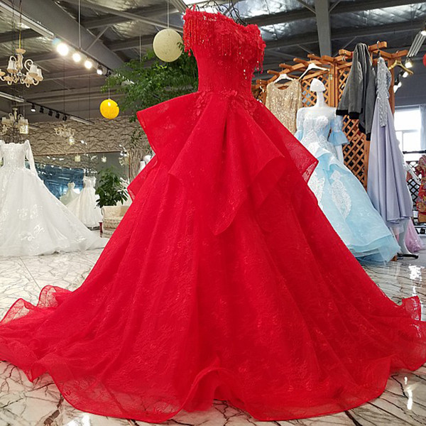 Lace Up Red Quinceanera Dresses With Lace,Flowers And Beading Shopping Online Vestidos De Fiesta Largos Elegantes De Gala Ball Gown