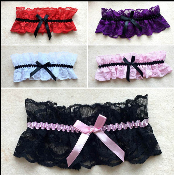 Evening Party Wedding Sexy Women Lace Lingerie Wedding Bridal Sexy Soft Sock Garter Belt Leg Ring Underwear