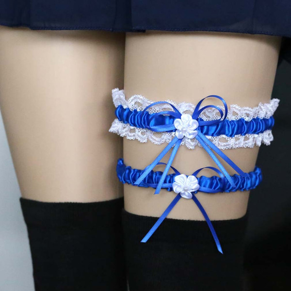 Sexy bow bridal garter garter fun lace leggings leg loops Bridal Accessories