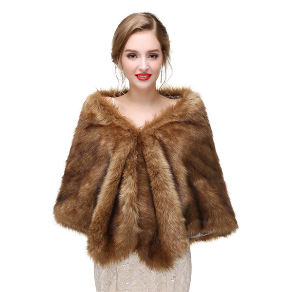 CMS02 High quality faux fur bridal wrap, Bridal Wraps Elegant Boleros Shrugs perfect for brides, bridesmaids and events wears