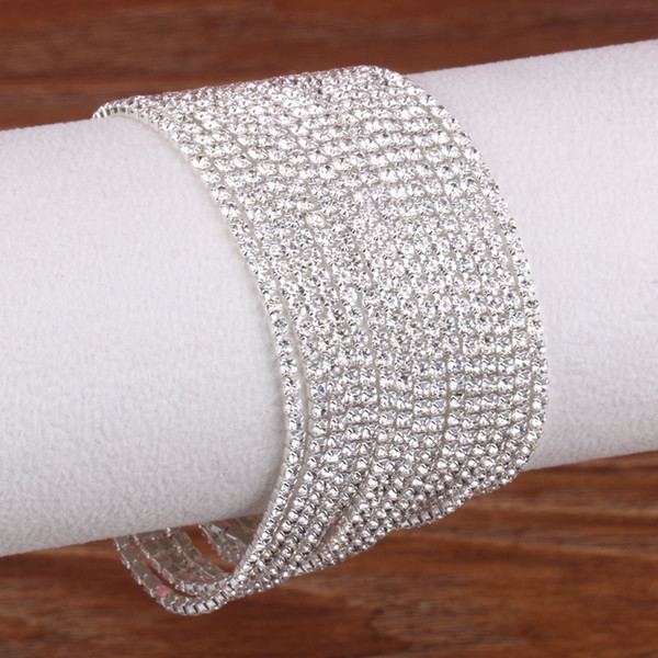 Sparkling Rihinestones Bridal Gloves Wedding Accessories Sparkling16.5cm*3cm Bling Bling Wedding Bridal Wrist Accessories