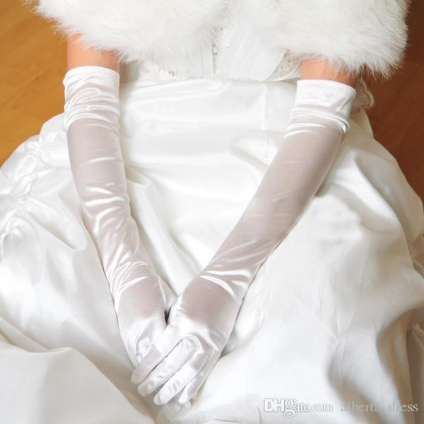 Women Evening Party Long Gloves Bridal Wedding Satin Arm Hand Sleeve Gloves Arm Hand Sleeve wedding accessories Short wedding gloves
