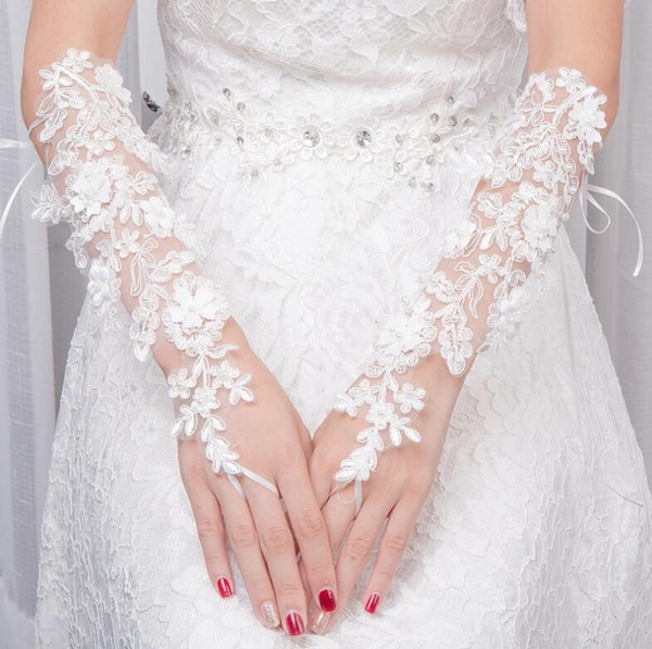 New Arrival In Stock Beautiful Wedding Gloves Charming Wedding Accessories New Arrival Bridal Elegant Wedding Supplies